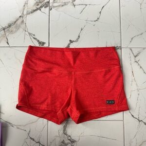 Fleo Women's  Heather High Risk Red shorts